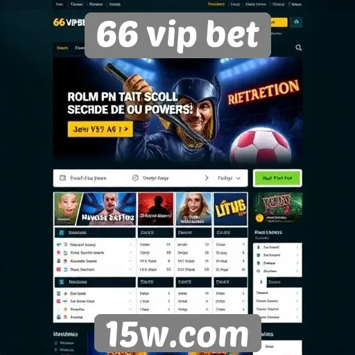 Experiência do usuário no site 66 vip bet